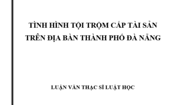 Tình hình tội trộm cắp tài sản trên địa bàn thành phố Đà Nẵng