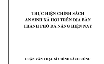 Thực hiện chính sách an sinh xã hội trên địa bàn thành phố Đà Nẵng