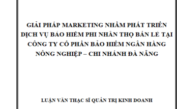 Giải pháp marketing nhằm phát triển dịch vụ bảo hiểm phi nhân thọ