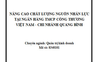 Nâng cao chất lượng nguồn nhân lực tại Ngân hàng