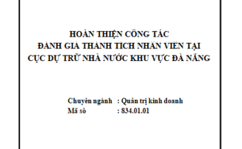 Hoàn thiện công tác đánh giá thành tích nhân viên