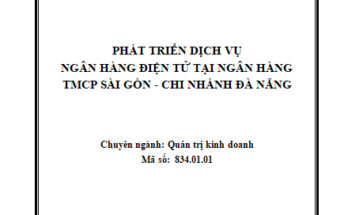 Phát triển dịch vụ ngân hàng điện tử tại ngân hàng