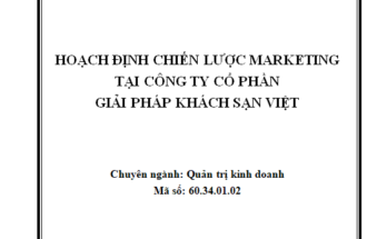 Hoạch định chiến lược marketing tại Công ty