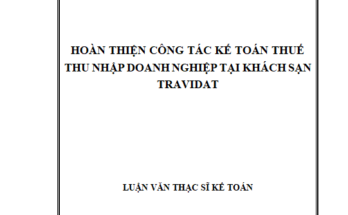 Hoàn thiện Công tác kế toán thuế Thu nhập doanh nghiệp