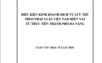 Điều kiện kinh doanh dịch vụ lưu trú theo pháp luật Việt Nam hiện nay