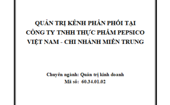 Quản trị kênh phân phối tại Công ty TNHH
