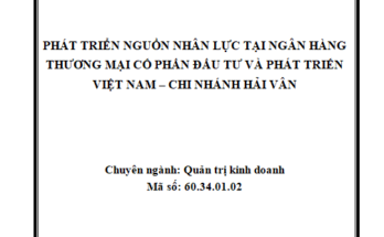 Phát triển nguồn nhân lực tại Ngân hàng thương mại cổ phần