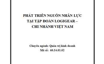 Phát triển nguồn nhân lực tại tập đoàn LogiGear – Chi nhánh Việt Nam