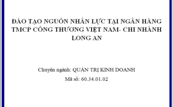 Đào tạo nguồn nhân lực tại Ngân hàng TMCP Công Thương Việt Nam