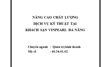 Nâng cao chất lượng dịch vụ kỹ thuật tại khách sạn Vinpearl