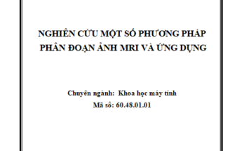 NGHIÊN CỨU MỘT SỐ PHƯƠNG PHÁP PHÂN ĐOẠN ẢNH MRI VÀ ỨNG DỤNG