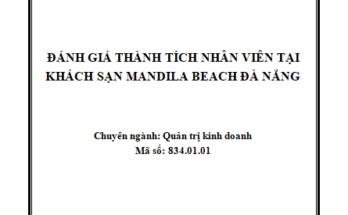 Đánh giá thành tích nhân viên tại khách sạn Mandila Beach Đà Nẵng