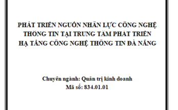 Phát triển nguồn nhân lực công nghệ thông tin tại Trung tâm Phát triển hạ tầng