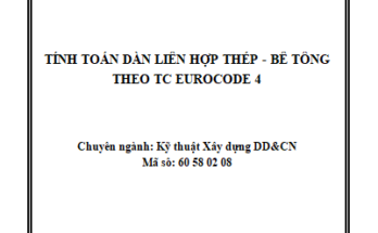 TÍNH TOÁN DÀN LIÊN HỢP THÉP - BÊ TÔNG THEO TC EUROCODE 4