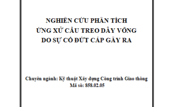 NGHIÊN CỨU PHÂN TÍCH ỨNG XỬ CẦU TREO DÂY VÕNG DO SỰ CỐ ĐỨT CÁP GÂY RA