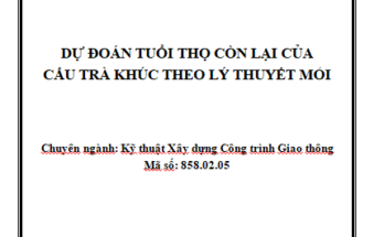 DỰ ĐOÁN TUỔI THỌ CÒN LẠI CỦA CẦU TRÀ KHÚC THEO LÝ THUYẾT MỎI