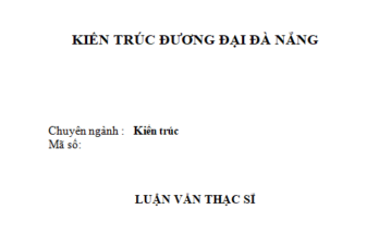 KIẾN TRÚC ĐƯƠNG ĐẠI ĐÀ NẴNG