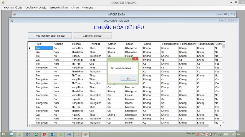 chuẩn hóa dữ liệu