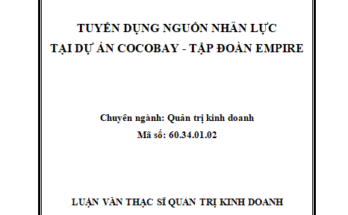 Tuyển dụng nguồn nhân lực tại dự án Cocobay – Tập đoàn Empire