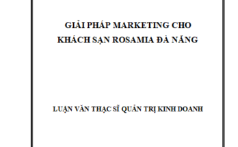 Giải pháp Marketing cho Khách sạn Rosamia Đà Nẵng