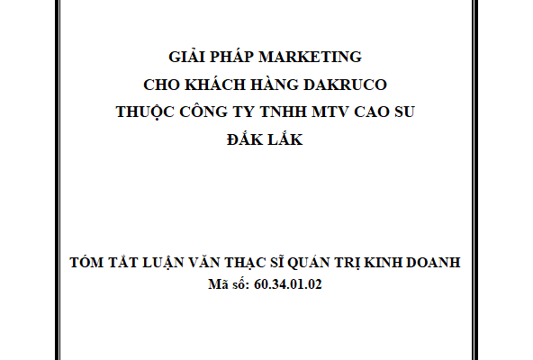 Hoàn thiện chính sách Marketing cho dịch vụ Internet cáp quang (FiberVNN) tại VNPT Đắk Lắk