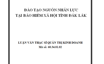 Đào tạo nguồn nhân lực tại Bảo hiểm xã hội tỉnh Đắk Lắk