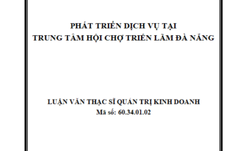 Phát triển dịch vụ tại Trung tâm Hội chợ Triển lãm Đà Nẵng