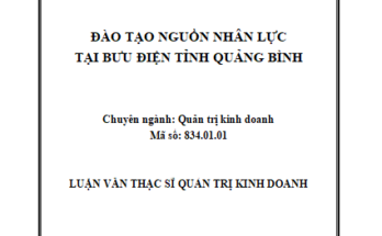 Đào tạo nguồn nhân lực tại bưu điện tỉnh Quảng Bình