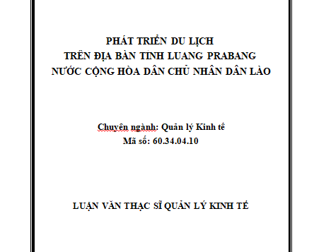 Phát triển du lịch trên địa bàn tỉnh LuangPhaBang
