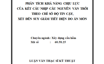 Phương pháp đánh giá chất lượng kết cấu công trình chịu tác động của khí hậu ven biển miền Trung Việt Nam theo lý thuyết độ tin cậy