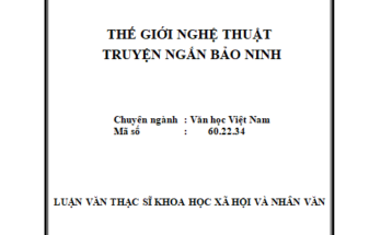 Thế giới nghệ thuật truyện ngắn Bảo Ninh
