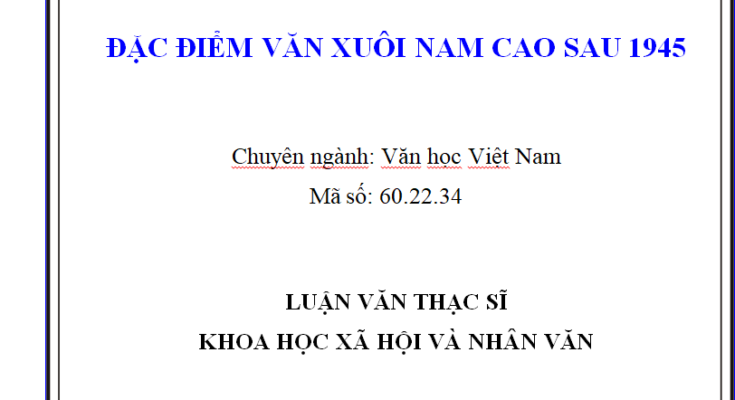 Đặc điểm văn xuôi Nam Cao sau năm 1945