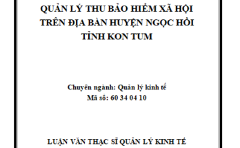 Quản lý thu bảo hiểm xã hội trên địa bàn huyện Ngọc Hồi