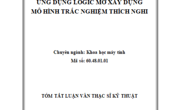 Ứng dụng Logic mờ xây dựng mô hình trắc nghiệm thích nghi