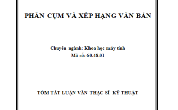 Phân cụm và xếp hạng văn bản