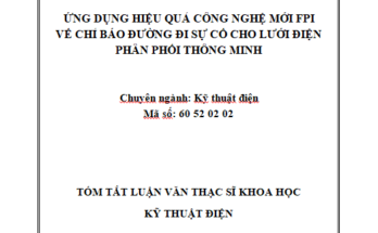 Ứng dụng hiệu quả công nghệ mới FPI về chỉ báo đường đi sự cố cho lưới điện phân phối thông minh