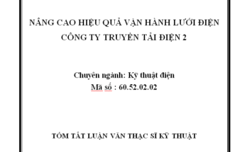 Nâng cao hiệu quả vận hành lưới điện Công ty Truyền tải điện 2