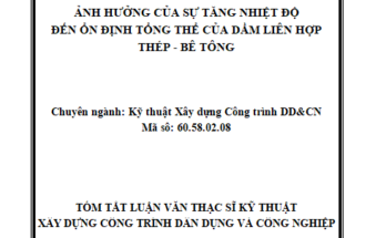 Ảnh hưởng của sự tăng nhiệt độ đến ổn định tổng thể của dầm liên hợp thép-bê tông