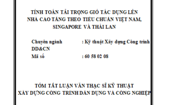 Tính toán tải trọng gió tác dụng lên nhà cao tầng theo tiêu chuẩn Việt Nam