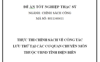 Thực thi chính sách về công tác văn thư lưu trữ tại xã Abc