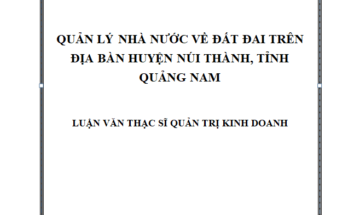 Quản lý nhà nước về thu thập dữ liệu đất đai trên địa bàn Xã Quang Trung
