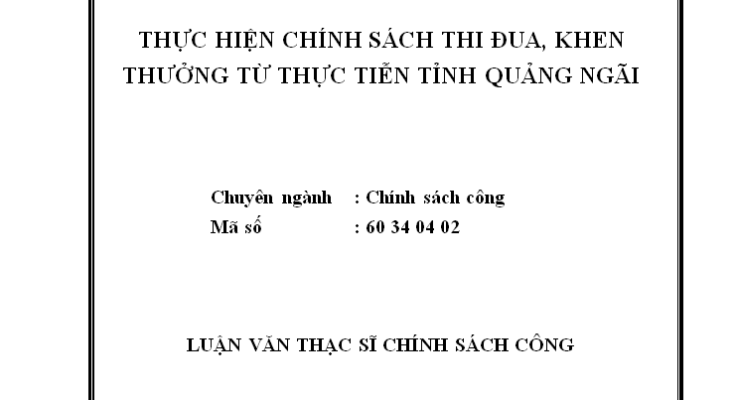 Thực hiện chính sách thi đua khen thưởng từ thực tiễn tỉnh Quảng Ngãi