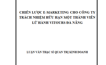 Chiến lược e-marketing cho Công ty TNHH Một thành viên Lữ hành Vitours Đà Nẵng