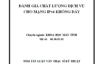 Đánh giá chất lượng dịch vụ cho mạng IPv6 không dây