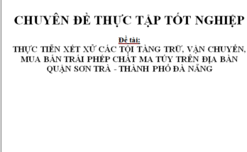 HOÀN THIỆN PHÁP LUẬT HÌNH SỰ VÀ NÂNG CAO HIỆU QUẢ XÉT XỬ CÁC TỘI TÀNG TRỮ VẬN CHUYỂN MUA BÁN