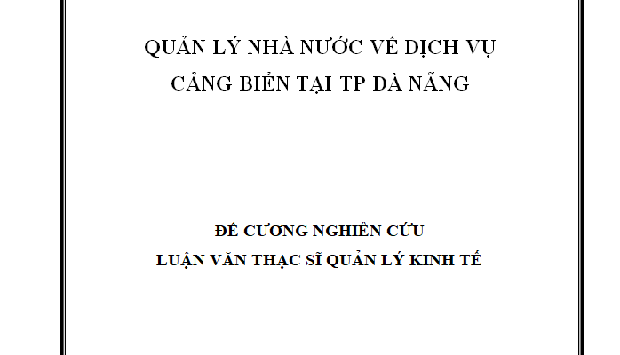 Quản lý nhà nước về dịch vụ cảng biển tại TP Đà Nẵng