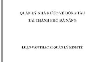 Quản lý nhà nước về đóng tại tại thành phố Đà Nẵng