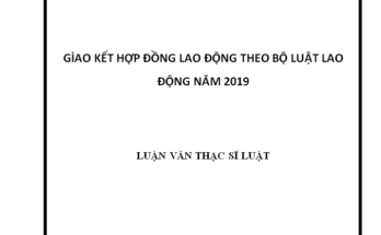 Giao kết hợp đồng lao động theo bộ Luật Lao Động năm 2020