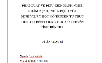 Pháp luật về điều kiện hành nghề khám bệnh chữa bệnh của Y học cổ truyền từ thực tiễn tại TP.HCM