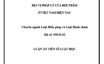 Địa vị pháp lý của Hội thẩm ở Việt Nam hiện nay